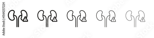 Kidney disease icon design symbol collection for graphic design. EPS 10
