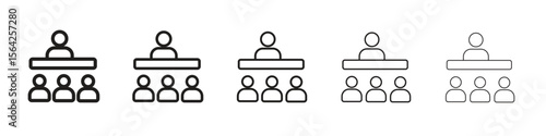 Lecture icon design symbol collection for graphic design. EPS 10