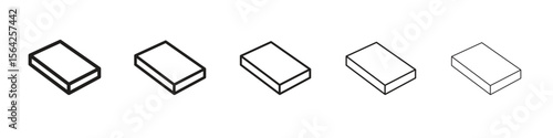 Mattress icon design symbol collection for graphic design. EPS 10