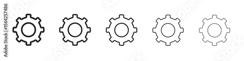 Microservices icon design symbol collection for graphic design. EPS 10