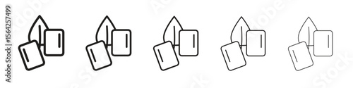Mint gum icon design symbol collection for graphic design. EPS 10