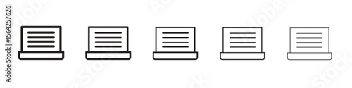 Online course icon design symbol collection for graphic design. EPS 10