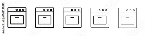 Oven icon design symbol collection for graphic design. EPS 10