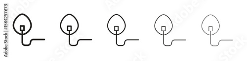 Oxygen mask icon design symbol collection for graphic design. EPS 10