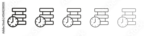 Real time data icon design symbol collection for graphic design. EPS 10