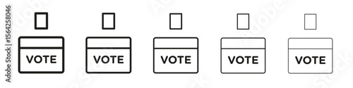 Referendum icon design symbol collection for graphic design. EPS 10