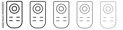 Remote control icon design symbol collection for graphic design. EPS 10