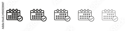 Reservation icon design symbol collection for graphic design. EPS 10