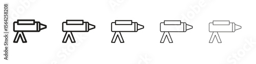 Sealants gun icon design symbol collection for graphic design. EPS 10