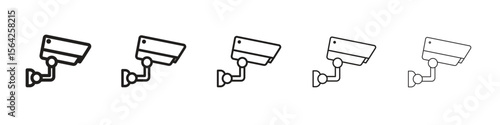 Security camera icon design symbol collection for graphic design. EPS 10