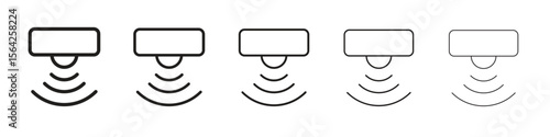 Sensor icon design symbol collection for graphic design. EPS 10