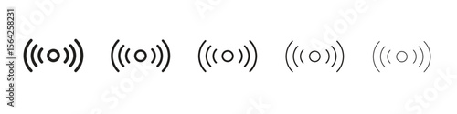 Sensor icon design symbol collection for graphic design. EPS 10