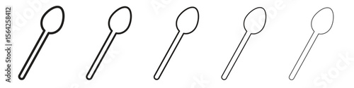 Spoon icon design symbol collection for graphic design. EPS 10