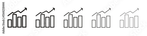 Stagflation icon design symbol collection for graphic design. EPS 10