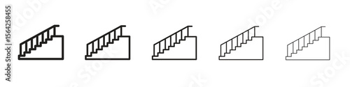 Stairs icon design symbol collection for graphic design. EPS 10