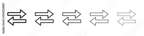 Transfer icon design symbol collection for graphic design. EPS 10