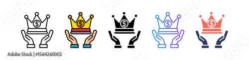 Royalties multiple icon