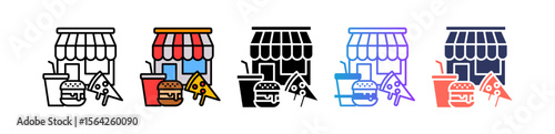 Food Franchise multiple icon