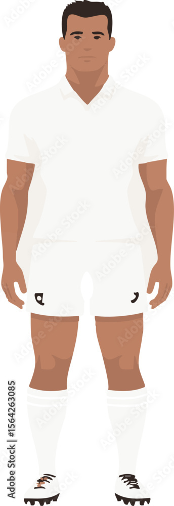 Fototapeta premium fullshot_of_a_rugby_icon_the_background_color_should_be_whi