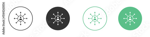 Affiliate marketing icon symbol illustration doodle set. EPS10