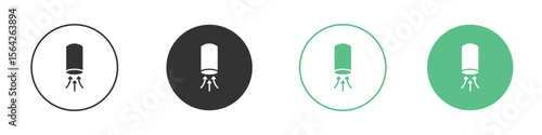 Air suction icon symbol illustration doodle set. EPS10