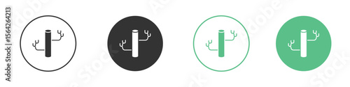 Blood vessel icon symbol illustration doodle set. EPS10