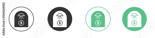 Business incubator icon symbol illustration doodle set. EPS10