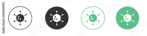 Cancer icon symbol illustration doodle set. EPS10
