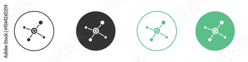 Decentralized icon symbol illustration doodle set. EPS10