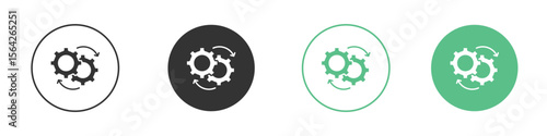 Devops icon symbol illustration doodle set. EPS10