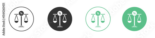 Economies of scale icon symbol illustration doodle set. EPS10