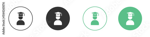 Graduated icon symbol illustration doodle set. EPS10