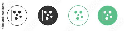 Heat Map icon symbol illustration doodle set. EPS10