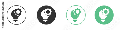 Implementation icon symbol illustration doodle set. EPS10