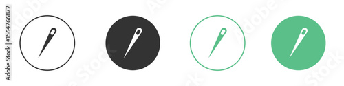 Needle icon symbol illustration doodle set. EPS10