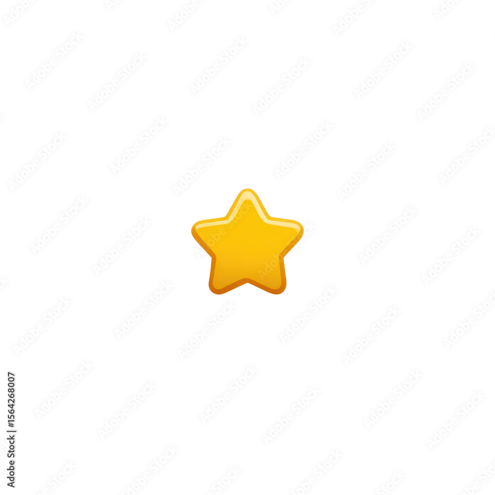 Obraz premium floating star icon in yellow, minimal soft light, white background, transparency ready --ar 1:1 --stylize 50 --v 7 Job ID: 95f8d152-7f92-49ff-a928-283d9cf9af4c