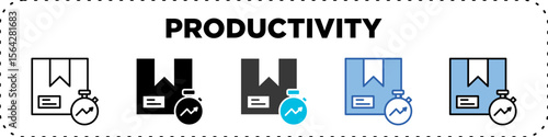 Productivity Icon Pack Line Glyph