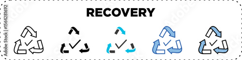Recovery Icon Pack Line Glyph