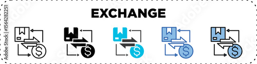 Exchange Icon Pack Line Glyph