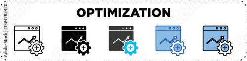 Optimization Icon Pack Line Glyph