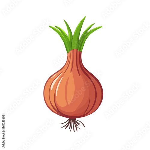 My Simple flat 2D illustration of a icon onion isolated on a white background, vector 2D design, icon, flat 2d illustration art, My vector design