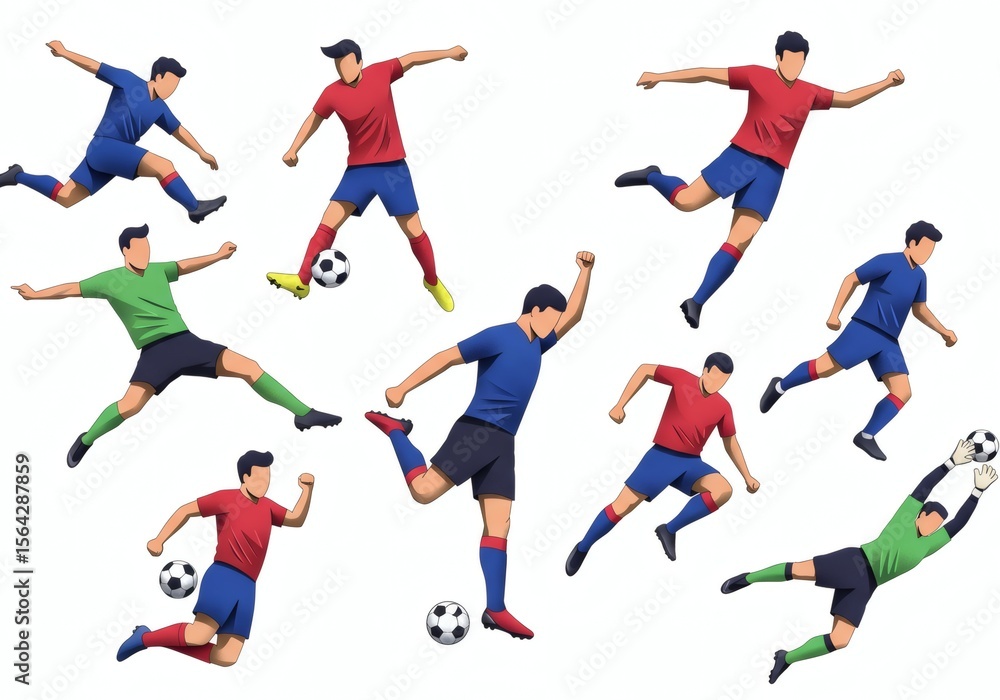 soccer players vector soccer players vector