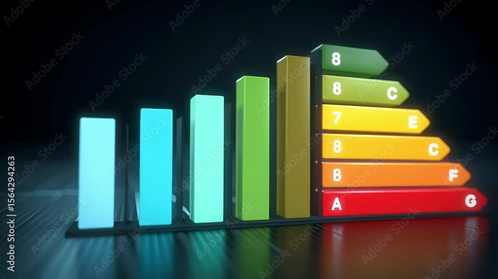 bar diagram increase chart column graph growth data... Colorful growth chart bars representing increasing data metrics with ai ...