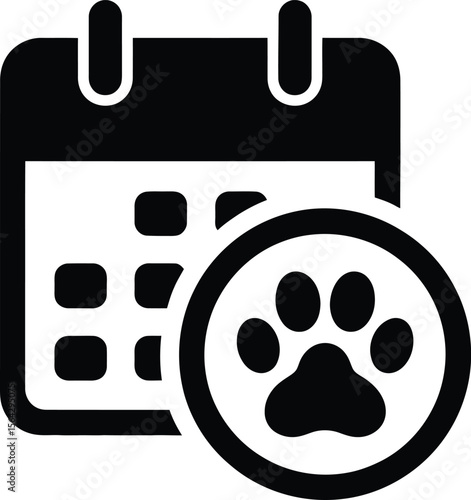 Pet Appointment Calendar Icon: Schedule Your Furry Friend's Vet Visit