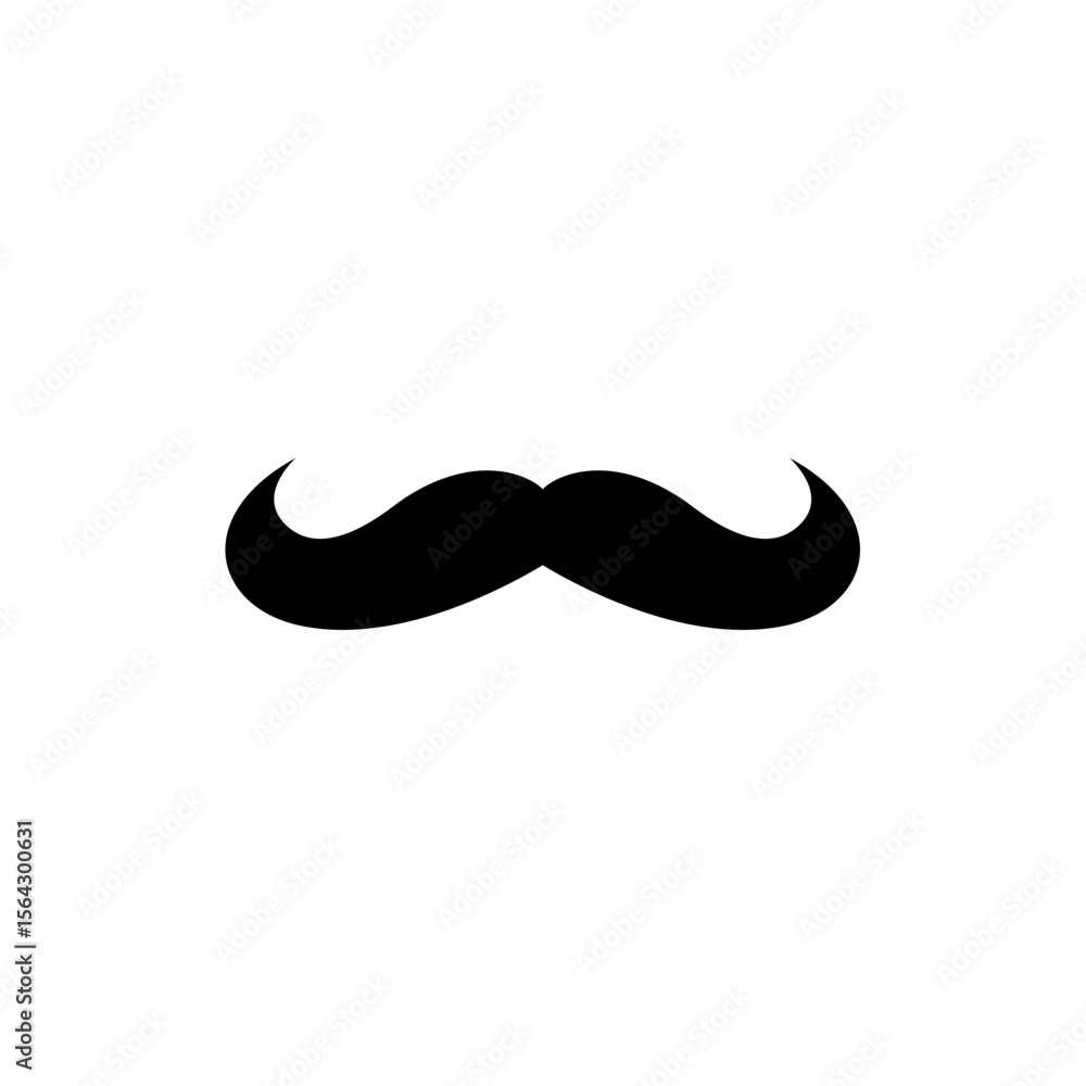Mustache Icon Vector Illustration Mustache Icon Vector Illustration