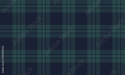 Seamless plaid pattern, navy, green, suitable for designing clothes, skirts, pants, dresses, shirts, blankets, giving a classic and stylish look, vector illustration.