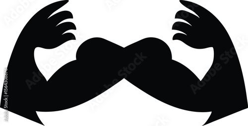 Arm wrestling or armwrestling sport flat vector icon for sports apps and websites vector design
