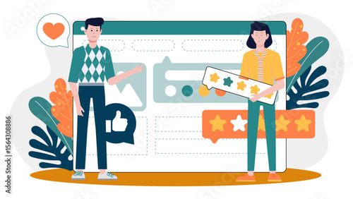 Online reviews and feedback from happy customers suitable for websites, social media, marketing materials, customer testimonials, online reputation management.