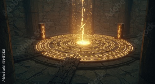 Ancient mystical circle