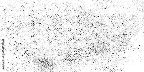 Dirty or dust film grain speck grit grunge overlay on white background grain noise particles. black and white gritty grunge background. black and white rough vintage distress  vector illustration 